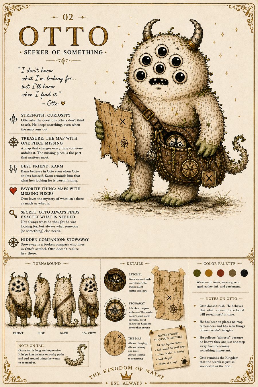 Full character bible plate for Otto