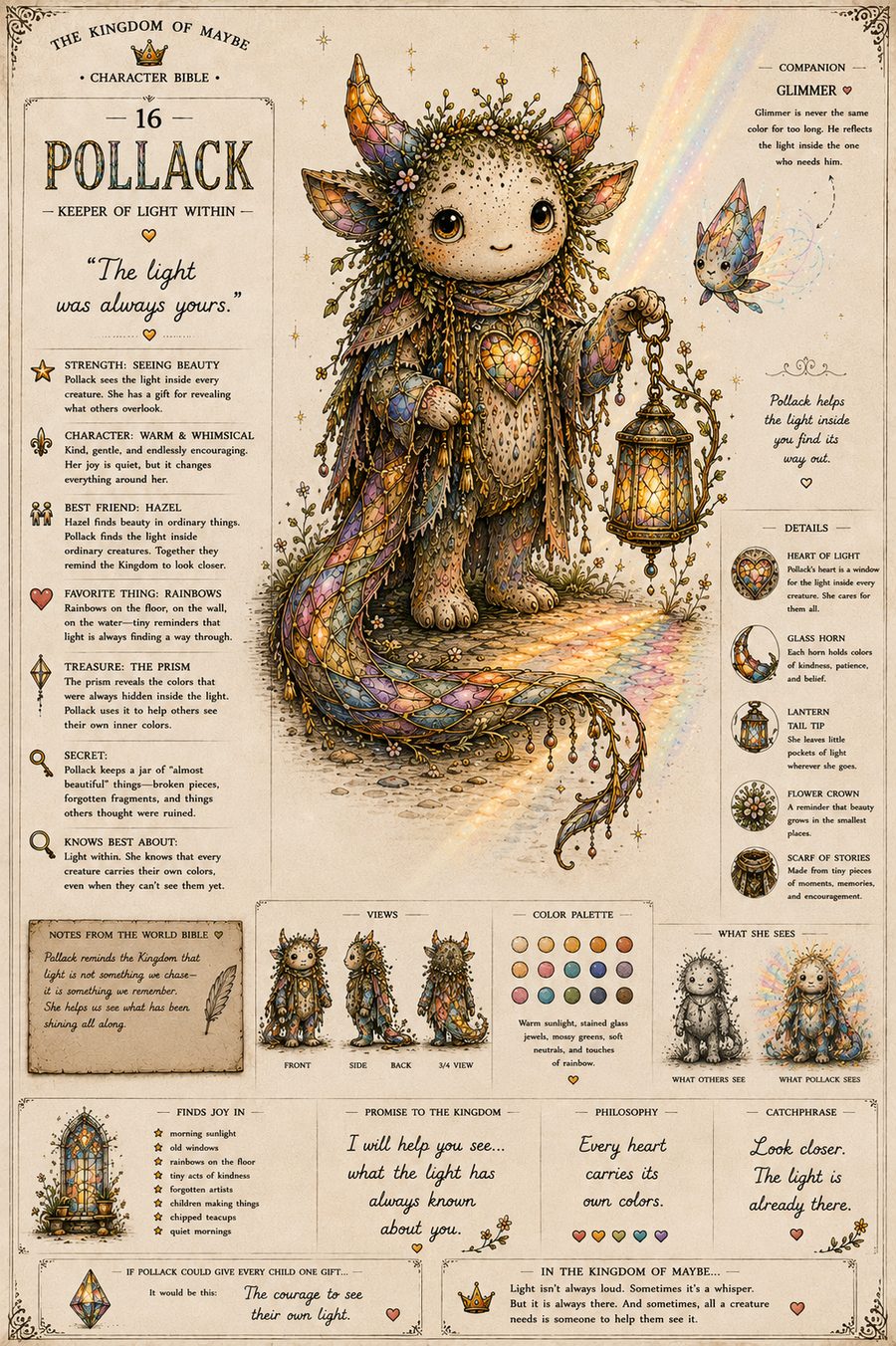 Full character bible plate for Pollack